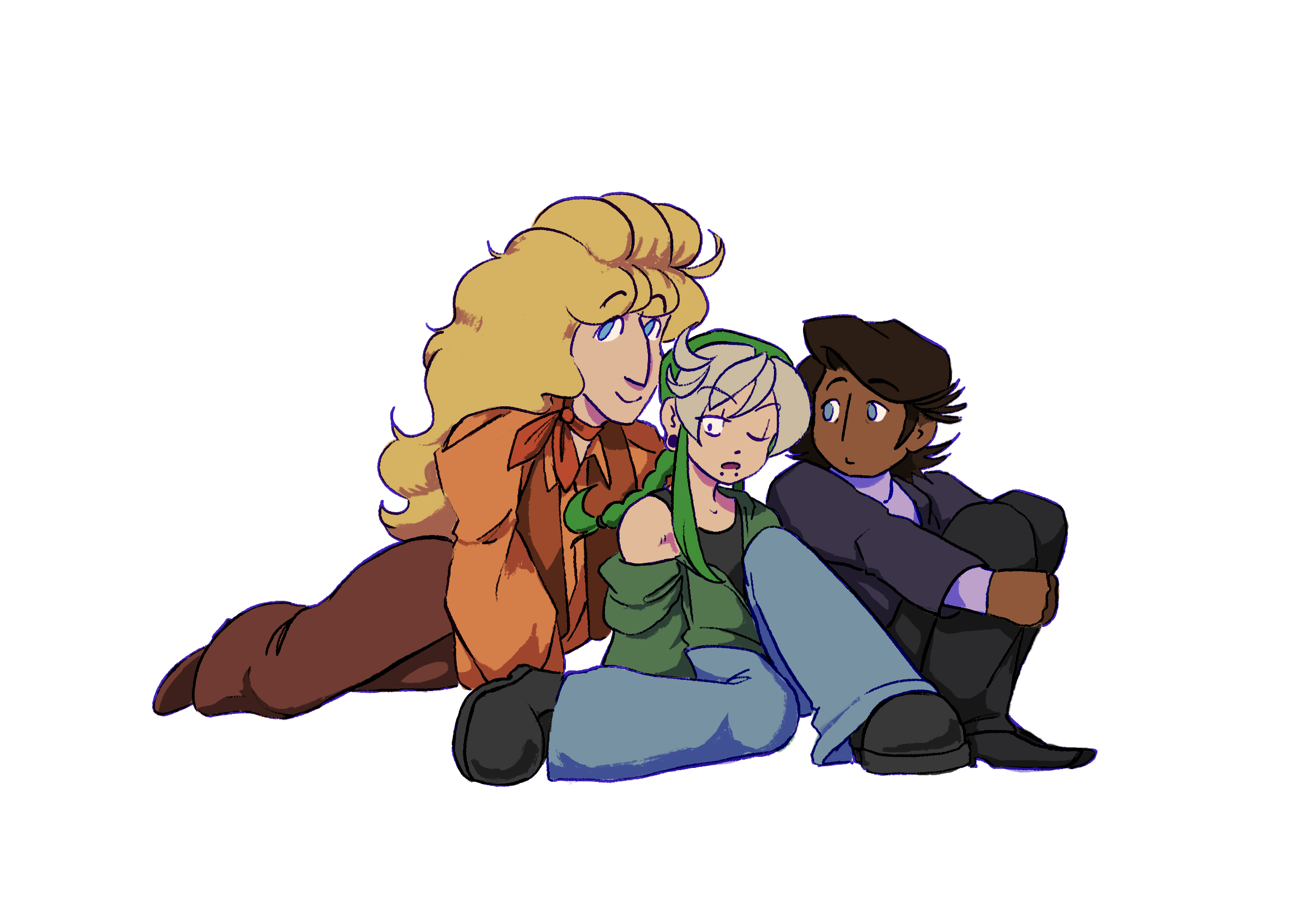 my top 3 guys atm!! ted, sebastian, and artie - they're from my story, 'Ghost Harem'